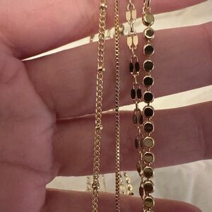 Elegant Gold Women's Bracelets (set/4)